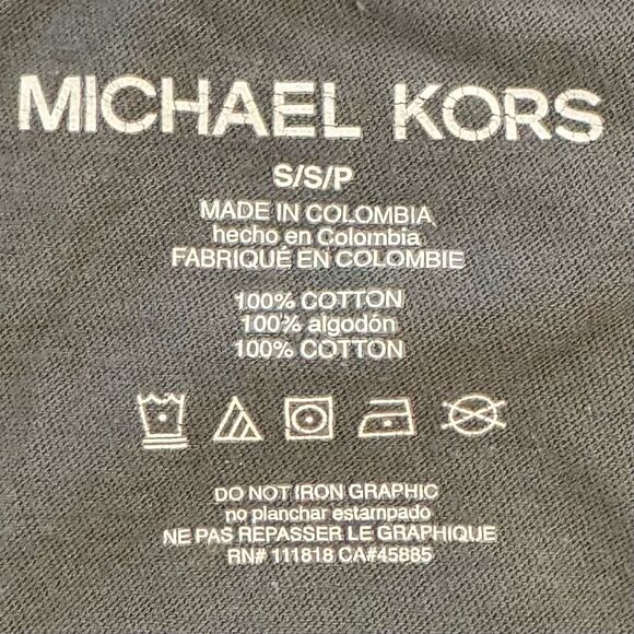 Michael Kors Gray Crew Neck Graphic T-Shirt Men’s Small - Picture 4 of 5